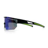Mens Color Mirror Polarized Plastic Sport Wrap MTB Plastic Sunglasses
