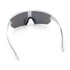 Mens Color Mirror Polarized Plastic Sport Wrap MTB Plastic Sunglasses