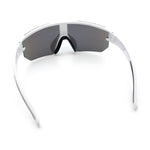 Mens Color Mirror Polarized Plastic Sport Wrap MTB Plastic Sunglasses