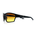 Xloop Mens HD+ Night Driving Amber Lens Wrap Around Sport Plastic Sunglasses