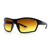 Xloop Mens HD+ Night Driving Amber Lens Wrap Around Sport Plastic Sunglasses