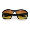 Xloop Mens HD+ Night Driving Amber Lens Wrap Around Sport Plastic Sunglasses