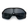 Mens Mirrored Classic Oversized Shield Windbreaker Wrap Plastic Sport Sunglasses