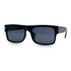 Locs Mens Square Rectangle Horn Rim Gangster Pot Leaf Camo Arm Sunglasses