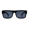Locs Mens Square Rectangle Horn Rim Gangster Pot Leaf Camo Arm Sunglasses