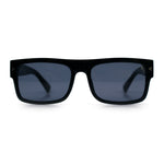 Locs Mens Square Rectangle Horn Rim Gangster Pot Leaf Camo Arm Sunglasses