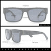 Locs Mens Square Rectangle Horn Rim Gangster Pot Leaf Camo Arm Sunglasses