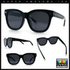 Womens Floral Star Metal Stud Jewel Arm Boyfriend Horn Rim Rectangle Sunglasses
