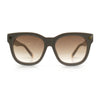 Womens Floral Star Metal Stud Jewel Arm Boyfriend Horn Rim Rectangle Sunglasses