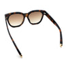 Womens Floral Star Metal Stud Jewel Arm Boyfriend Horn Rim Rectangle Sunglasses