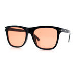 Classic Retro Oversized Horn Rim Hipster Plastic Rectangular Sunglasses