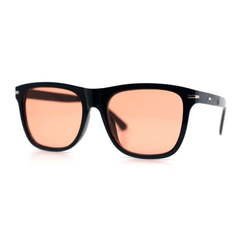 Classic Retro Oversized Horn Rim Hipster Plastic Rectangular Sunglasses