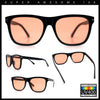 Classic Retro Oversized Horn Rim Hipster Plastic Rectangular Sunglasses