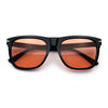 Classic Retro Oversized Horn Rim Hipster Plastic Rectangular Sunglasses