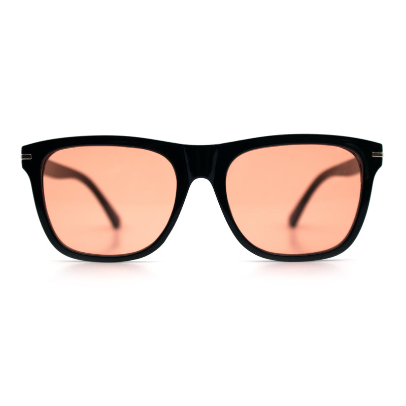 Classic Retro Oversized Horn Rim Hipster Plastic Rectangular Sunglasses