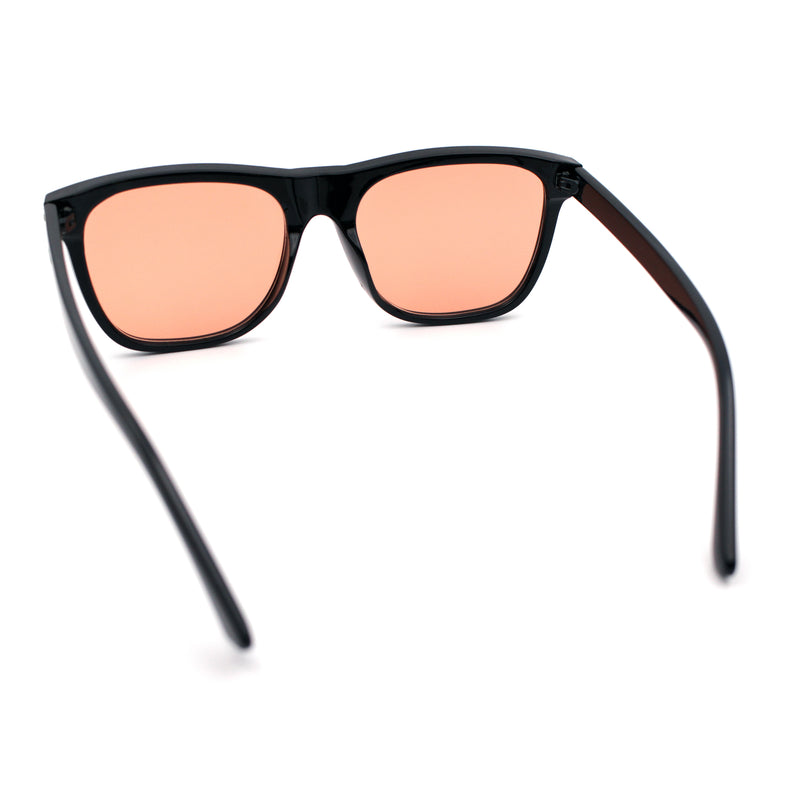 Classic Retro Oversized Horn Rim Hipster Plastic Rectangular Sunglasses