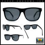 Classic Retro Oversized Horn Rim Hipster Plastic Rectangular Sunglasses