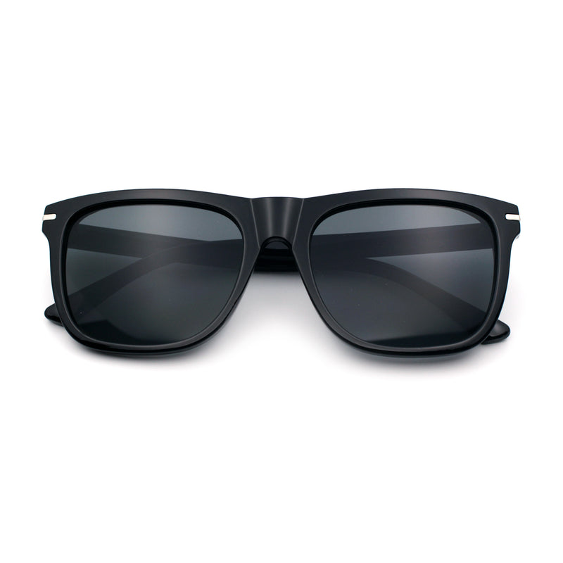 Classic Retro Oversized Horn Rim Hipster Plastic Rectangular Sunglasses