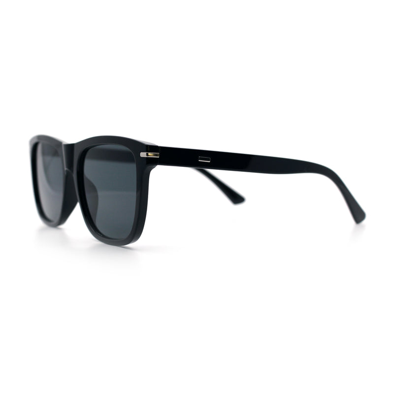 Classic Retro Oversized Horn Rim Hipster Plastic Rectangular Sunglasses