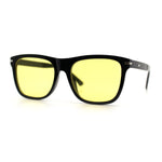 Classic Retro Oversized Horn Rim Hipster Plastic Rectangular Sunglasses