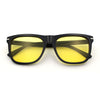 Classic Retro Oversized Horn Rim Hipster Plastic Rectangular Sunglasses