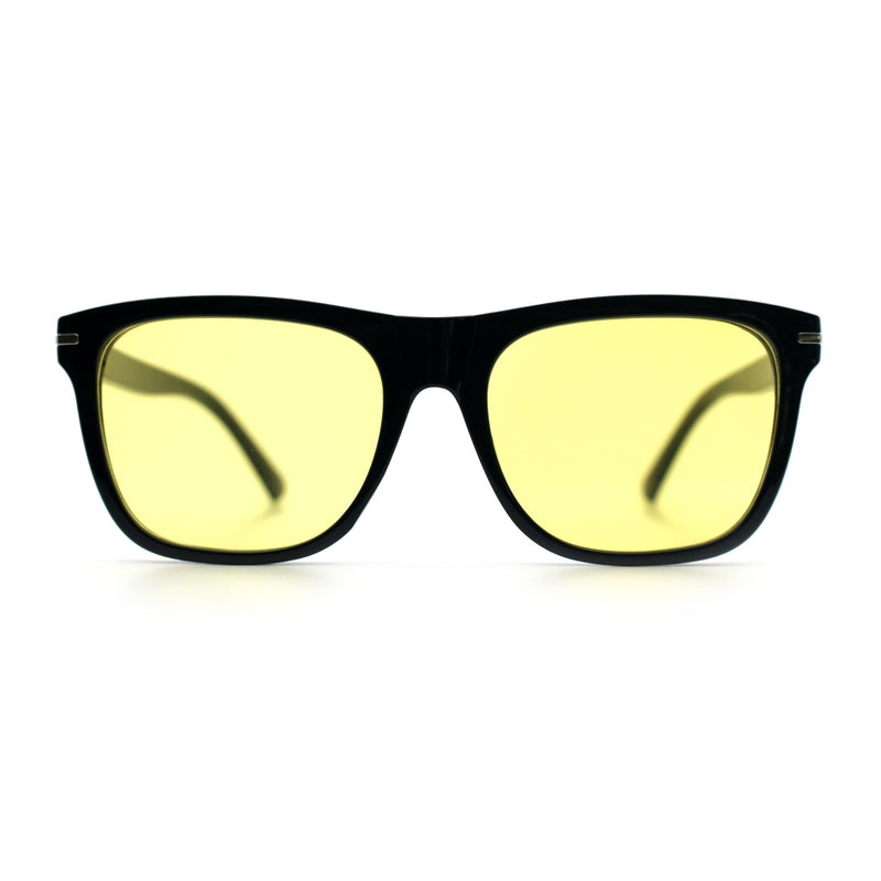 Classic Retro Oversized Horn Rim Hipster Plastic Rectangular Sunglasses