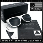 Classic Retro Oversized Horn Rim Hipster Plastic Rectangular Sunglasses