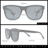 Classic Retro Oversized Horn Rim Hipster Plastic Rectangular Sunglasses