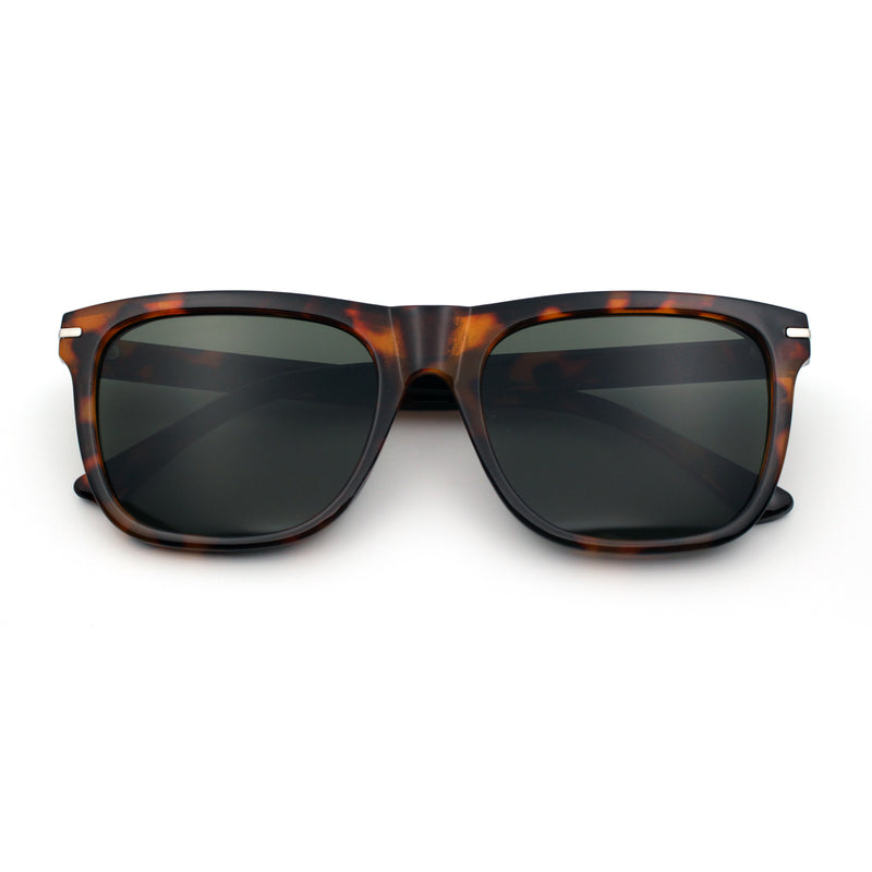 Classic Retro Oversized Horn Rim Hipster Plastic Rectangular Sunglasses
