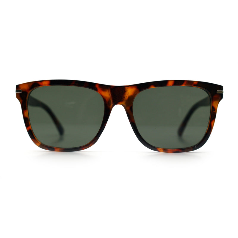 Classic Retro Oversized Horn Rim Hipster Plastic Rectangular Sunglasses