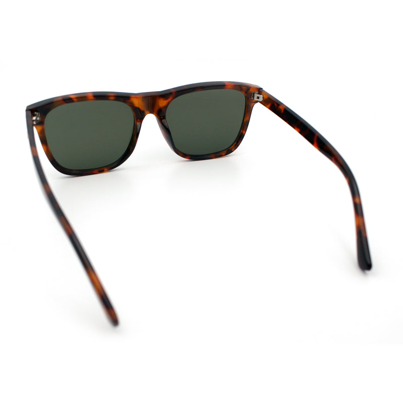 Classic Retro Oversized Horn Rim Hipster Plastic Rectangular Sunglasses