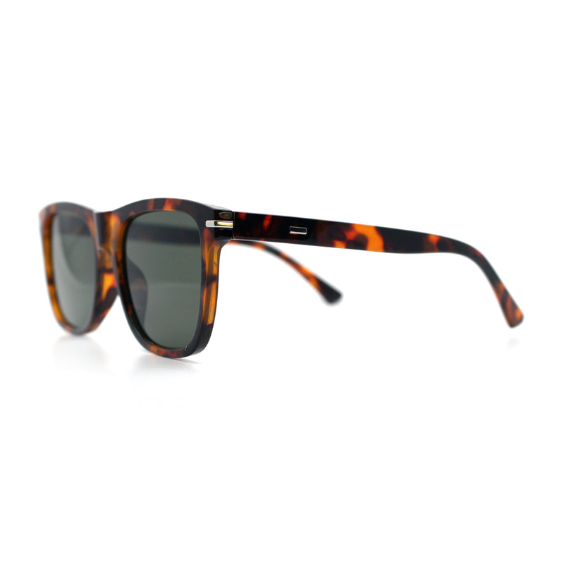 Classic Retro Oversized Horn Rim Hipster Plastic Rectangular Sunglasses