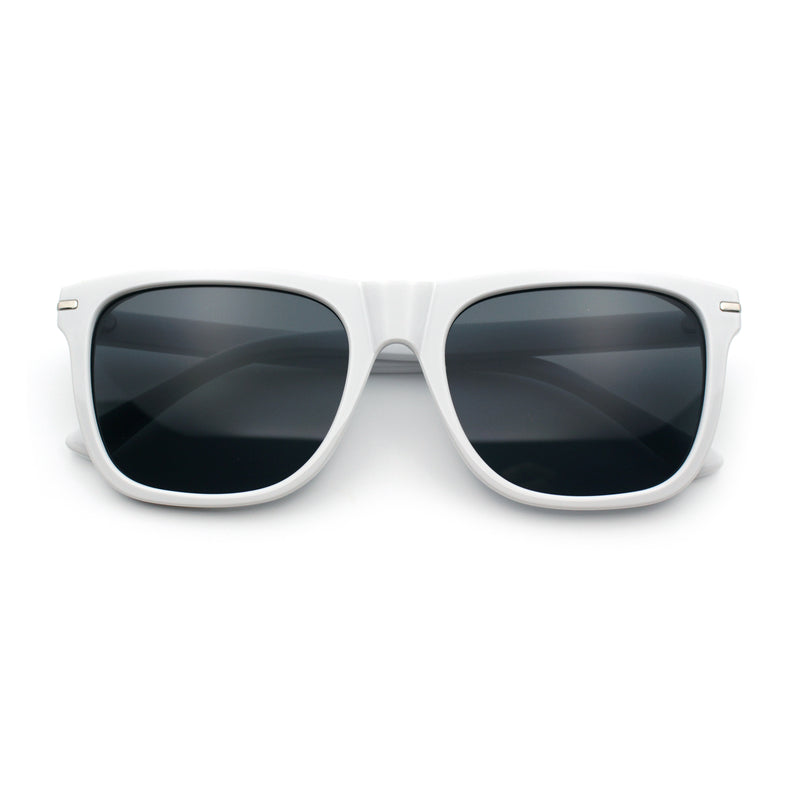 Classic Retro Oversized Horn Rim Hipster Plastic Rectangular Sunglasses