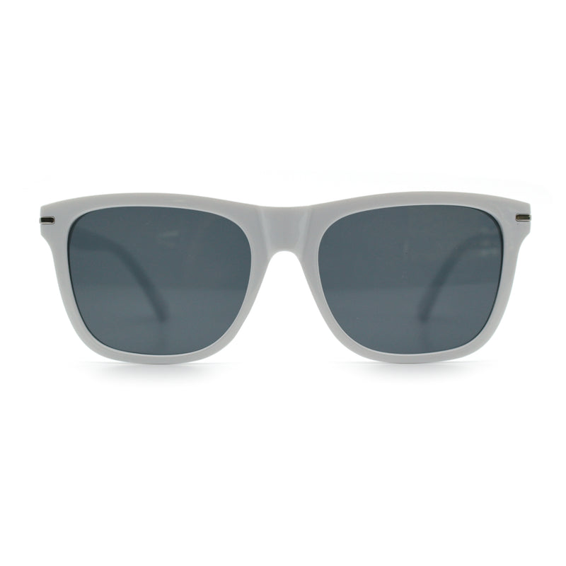 Classic Retro Oversized Horn Rim Hipster Plastic Rectangular Sunglasses