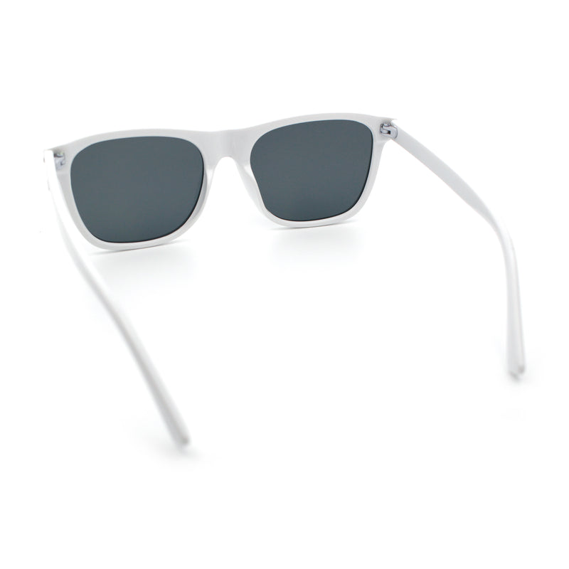 Classic Retro Oversized Horn Rim Hipster Plastic Rectangular Sunglasses