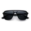 Color Mirror Shield Flat Top Racer Rimless Horn Rim Plastic Sunglasses