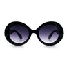 Womens Classy Mod Round Clout Thick Bevel Deco Plastic Retro Sunglasses