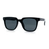 Mens Classy Gentlemans Thin Plastic Rectangular Horn Rim Retro Sunglasses