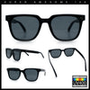 Mens Classy Gentlemans Thin Plastic Rectangular Horn Rim Retro Sunglasses
