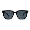 Mens Classy Gentlemans Thin Plastic Rectangular Horn Rim Retro Sunglasses