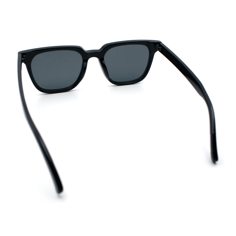 Mens Classy Gentlemans Thin Plastic Rectangular Horn Rim Retro Sunglasses