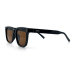 Mens Classy Gentlemans Thin Plastic Rectangular Horn Rim Retro Sunglasses