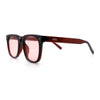 Mens Classy Gentlemans Thin Plastic Rectangular Horn Rim Retro Sunglasses