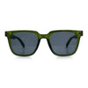 Mens Classy Gentlemans Thin Plastic Rectangular Horn Rim Retro Sunglasses