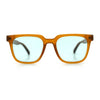 Mens Classy Gentlemans Thin Plastic Rectangular Horn Rim Retro Sunglasses