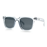 Mens Classy Gentlemans Thin Plastic Rectangular Horn Rim Retro Sunglasses