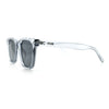 Mens Classy Gentlemans Thin Plastic Rectangular Horn Rim Retro Sunglasses