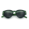 Womens Mod Vintage Style Thick Temple Round Hipster Plastic Sunglasses