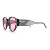 Womens Mod Vintage Style Thick Temple Round Hipster Plastic Sunglasses