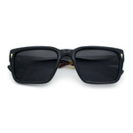 Mens Narrow Rectangle Vintage Style Bohemian Plastic Fashion Sunglasses